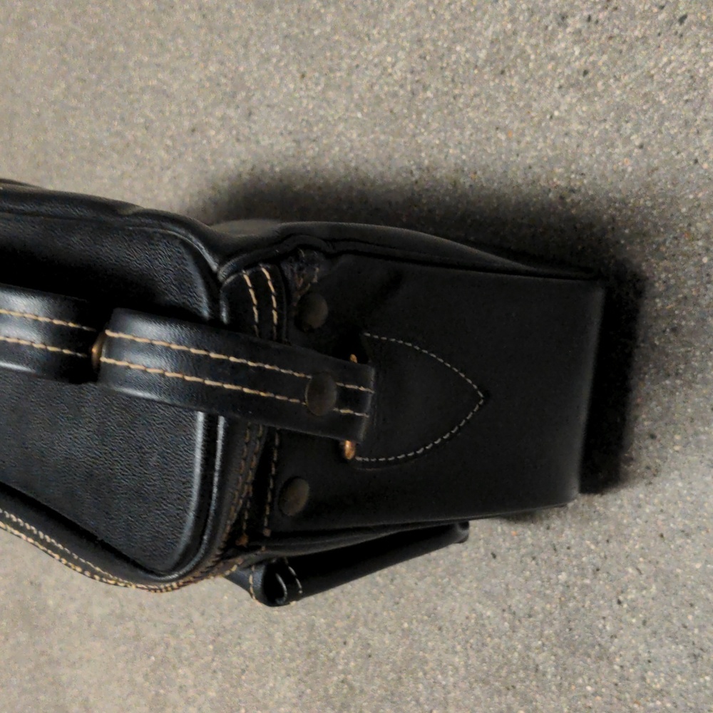 Hinson vintage 1950s black camera bag Talon zipper Hinson hardware 5/$35 - Picture 5 of 14